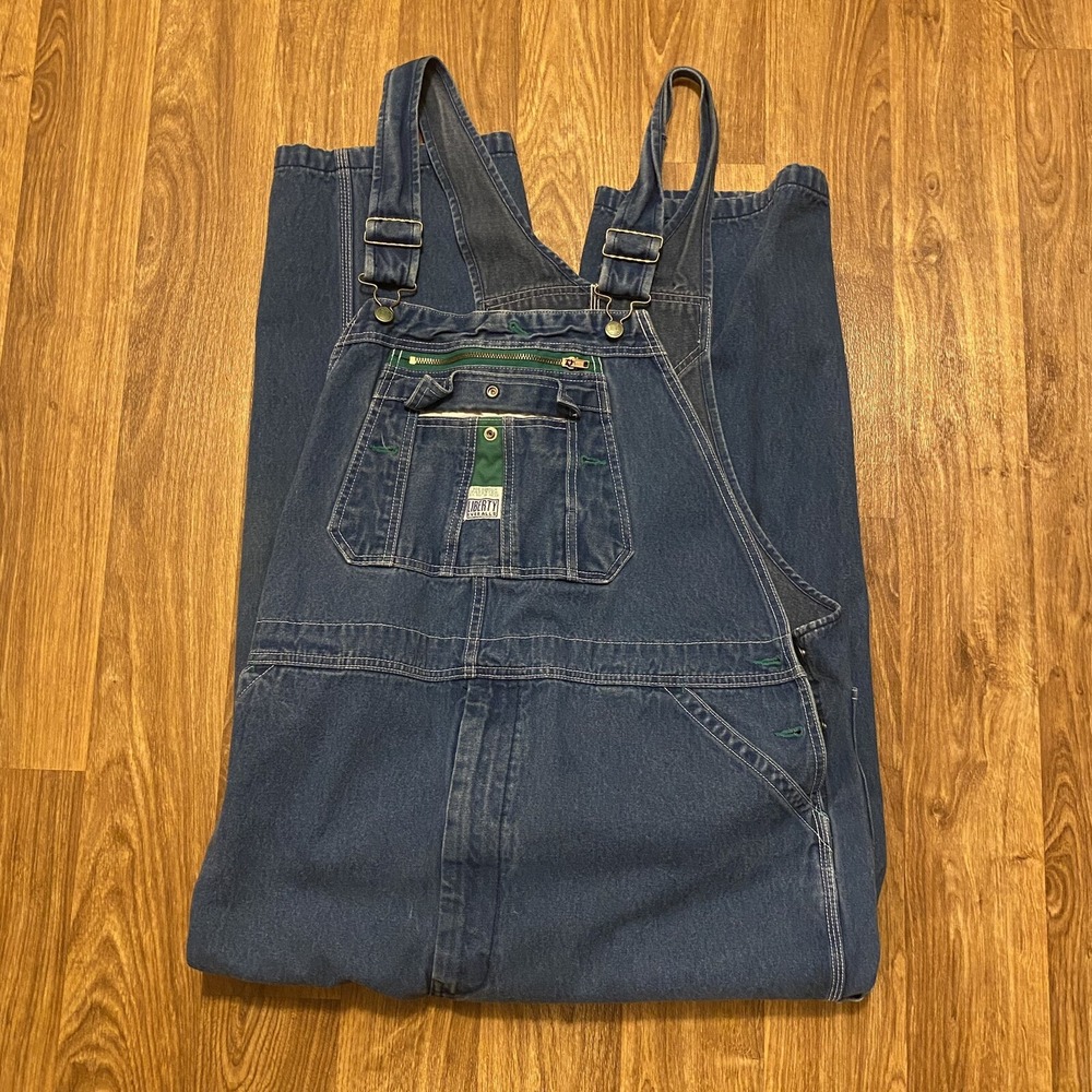 Vintage Liberty‎ Overalls Farmer Workwear Blue Denim 44x30